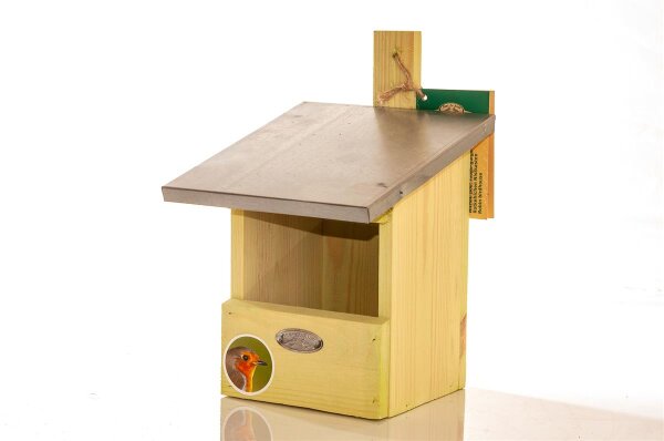 Rotkehlchen-Nistkasten, Nisthilfe für Halbhöhlenbrüter