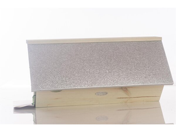 Mauersegler-Nistkasten aus Holz mit Zinkblechdach