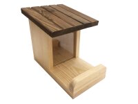 Eichhörnchen-Futterhaus aus Holz, natur